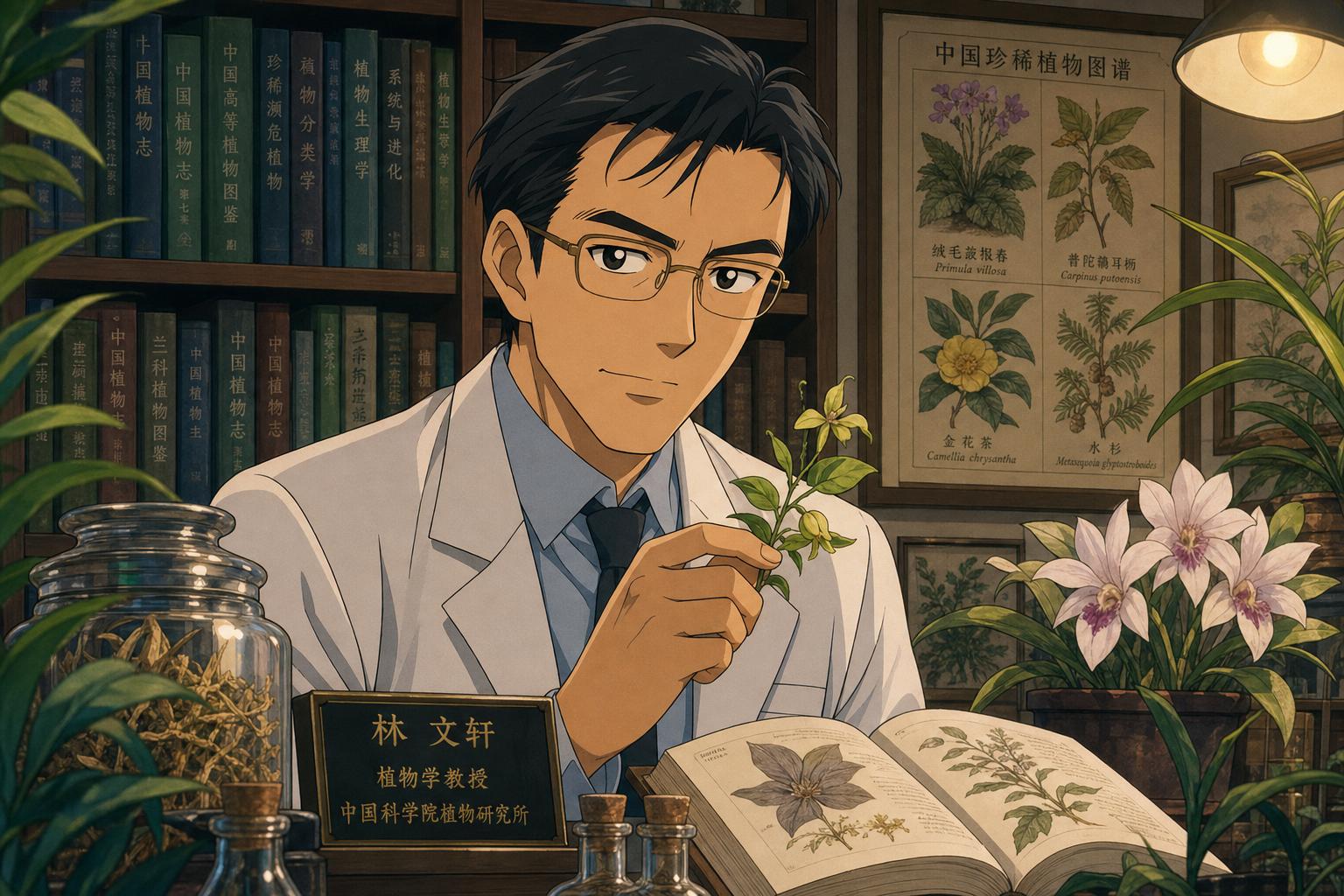 黑丝植物专家林文轩——中科院植物研究所研究员