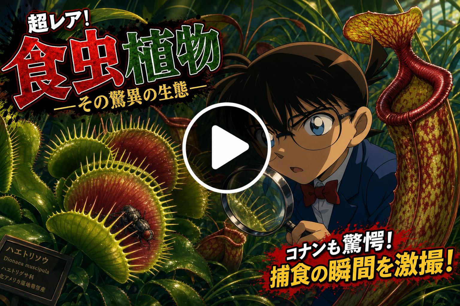 黑丝植物视频教程——食虫植物捕蝇草视频演示